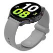 Universal 22mm Grey Silicone Watch Band with Reverse Buckle - 1