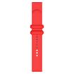 22mm Red Silicone Watch Band - Universal Solid Color Reverse Buckle - 2