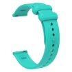 22mm Teal Silicone Watch Band - Universal Solid Color Reverse Buckle - 3