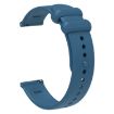 Universal 22mm Blue Silicone Watch Band with Reverse Buckle - 3