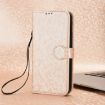 OPPO Reno14 Global Honeycomb Dot Texture Leather Case - Gold - 2