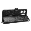 OPPO Reno14 Pro Global Leather Phone Case - Honeycomb Dot Texture Black - 5