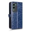 OPPO A5 5G/4G Global Honeycomb Dot Texture Leather Case - Blue - 3