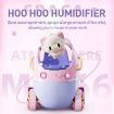 Portable 220ML Cartoon Tank Car Air Humidifier with LED Lights - Green - 5