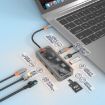 SW8V 8-in-1 Type-C Hub: USB, HDMI, RJ45, SD/TF Docking Station (Grey) - 4