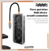 SW8V 8-in-1 Type-C Hub: USB, HDMI, RJ45, SD/TF Docking Station (Grey) - 6