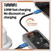 SW8V 8-in-1 Type-C Hub: USB, HDMI, RJ45, SD/TF Docking Station (Grey) - 7