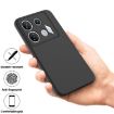 Infinix GT 10 Pro Black Liquid Silicone Dropproof Full Coverage Case - 4