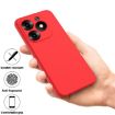 Infinix Hot 40i Red Liquid Silicone Dropproof Full Coverage Case - 4