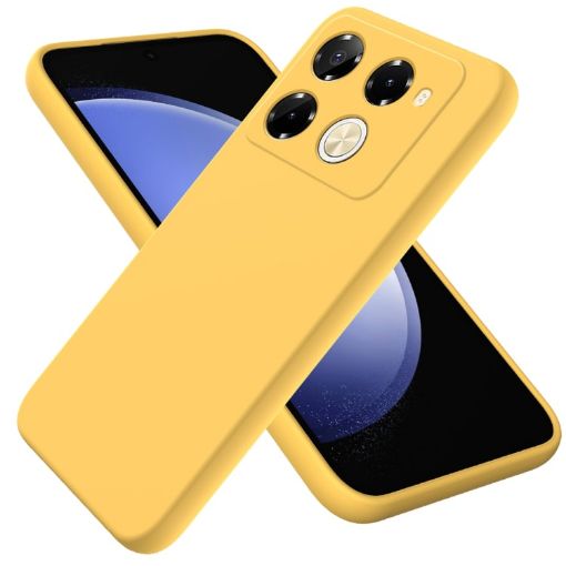 Infinix Note 40 Pro/Pro+ 5G Yellow Silicone Dropproof Phone Case - 1