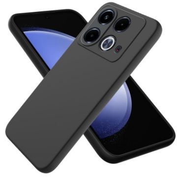 Infinix Note 40 4G Black Liquid Silicone Dropproof Phone Case - 1