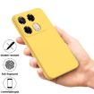 Infinix Note 40 Pro 4G Yellow Liquid Silicone Dropproof Phone Case - 5