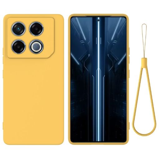 Infinix GT 20 Pro Yellow Liquid Silicone Dropproof Phone Case - 1