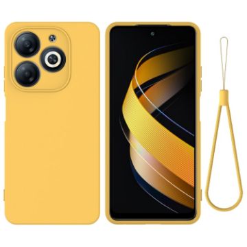 Infinix Smart 8 HD/Pro Yellow Silicone Dropproof Full Coverage Case - 1