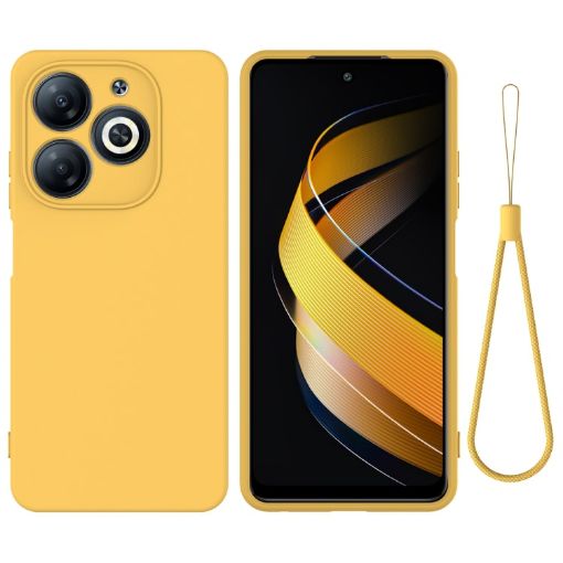 Infinix Smart 8 HD/Pro Yellow Silicone Dropproof Full Coverage Case - 1