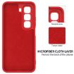 Infinix Hot 50 4G Red Liquid Silicone Dropproof Full Coverage Case - 6