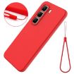 Infinix Hot 50 5G Red Liquid Silicone Dropproof Full Coverage Case - 7