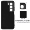 Infinix Hot 50 5G Black Liquid Silicone Dropproof Full Coverage Case - 6