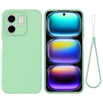 Infinix Smart 9 Green Liquid Silicone Dropproof Full Coverage Case - 1