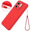 Infinix Hot 50i Red Liquid Silicone Dropproof Full Coverage Case - 7