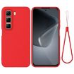 Infinix Hot 50 Pro+ 4G Red Liquid Silicone Dropproof Phone Case - 1