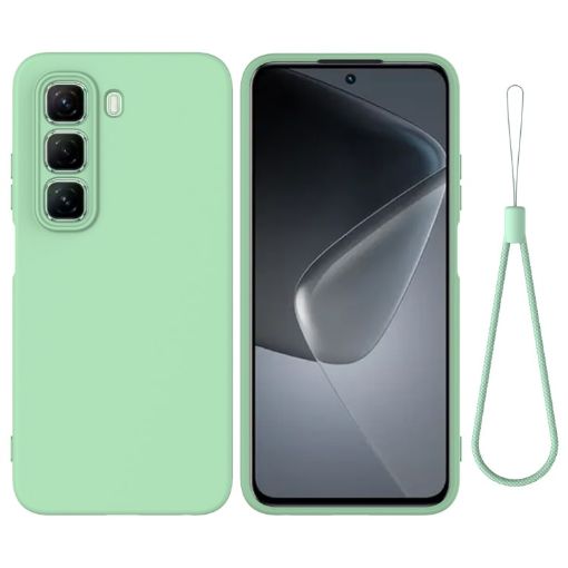 Infinix Hot 50 Pro+ 4G Green Liquid Silicone Dropproof Phone Case - 1
