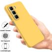 Infinix Hot 50 Pro 4G Yellow Liquid Silicone Dropproof Phone Case - 2
