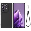 Infinix Note 50s Black Liquid Silicone Dropproof Full Coverage Case - 1