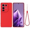 Infinix Note 50 Pro+ Red Liquid Silicone Dropproof Full Coverage Case - 1