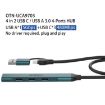 Onten UCA9703 USB 3.0 + Type-C to 3 Type-C USB HUB Dock Pine Needle Green - 3