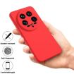 Xiaomi 14 Ultra Red Liquid Silicone Dropproof Full Coverage Case - 4