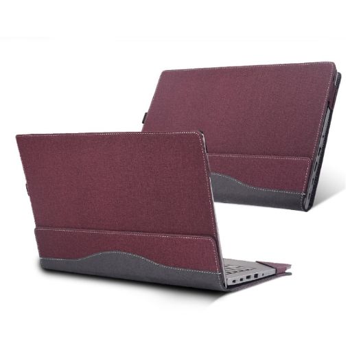 Lenovo V15 Gen 4 Laptop Leather Shockproof Case - Wine Red - 1