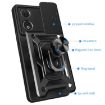 For Honor 90 5G Red Phone Case with Sliding Camera Cover TPU+PC Design - 4