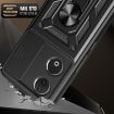 For Honor 90 5G Red Phone Case with Sliding Camera Cover TPU+PC Design - 7