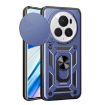 For Honor Magic6 Pro Blue TPU+PC Phone Case with Sliding Camera Cover - 1