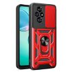 For Honor 200 Red Sliding Camera Cover TPU+PC Phone Case - 1
