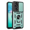 For Honor 200 Pro Green TPU+PC Phone Case with Sliding Camera Cover - 1