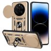For Honor Magic7 Pro Gold TPU+PC Phone Case with Sliding Camera Cover - 1