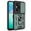 For Honor 400 Pro Global Phone Case Green - Sliding Camera Cover TPU+PC - 1