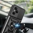 For Honor 400 Pro Global Phone Case Green - Sliding Camera Cover TPU+PC - 6