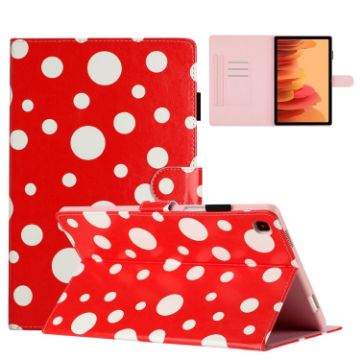 Samsung Galaxy Tab A7 10.4 2020 T500 Leather Case Red White - 1