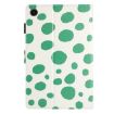 Samsung Galaxy Tab A8 10.5 2021 X200 Leather Case White Green Dot - 3