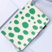 Samsung Galaxy Tab A8 10.5 2021 X200 Leather Case White Green Dot - 7