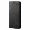 Motorola Edge 40 Neo Black Denim Texture Flip Leather Phone Case - 2