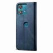 Motorola Edge 40 Neo Blue Denim Texture Flip Leather Phone Case - 3