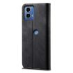 Motorola Moto G04/G24 Denim Texture Flip Leather Case - Black - 4