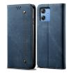 Motorola Moto G54 Power 5G Blue Denim Texture Flip Leather Case - 1