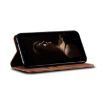 Motorola Edge 50 5G Brown Denim Texture Flip Leather Case - 5