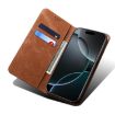Motorola Edge 60 Fusion Brown Denim Texture Flip Leather Case - 5