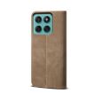 Motorola Edge 60 Khaki Denim Texture Flip Leather Phone Case - 3